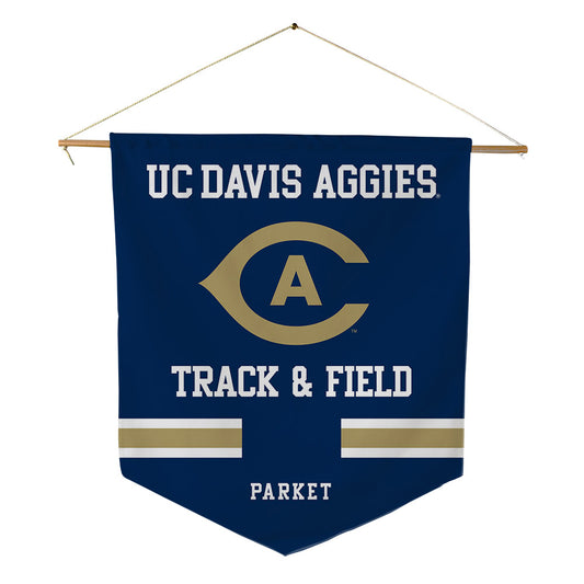 UC Davis - NCAA Men's Track & Field : Kit Parket - Pennant - 18" x 21"-0