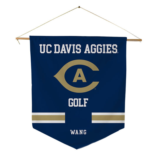 UC Davis - NCAA Men's Golf : Lequan Wang - Pennant - 18" x 21"-0