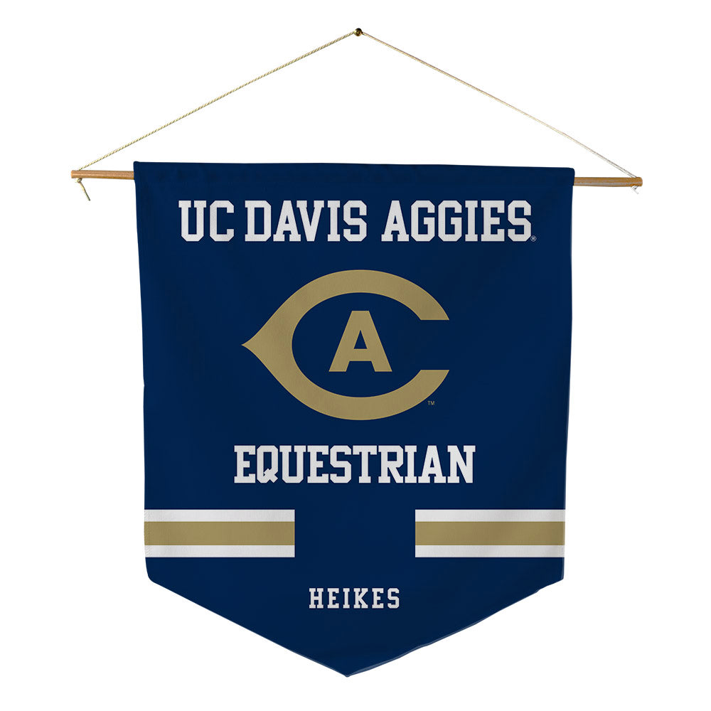 UC Davis - NCAA Equestrian : Kyleigh Heikes - Pennant - 18" x 21"-0