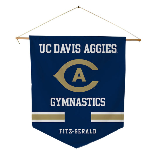 UC Davis - NCAA Women's Gymnastics : Isabella Fitz-Gerald - Pennant - 18" x 21"-0