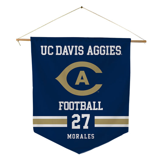 UC Davis - NCAA Football : Fernando Morales - Pennant - 18" x 21"-0