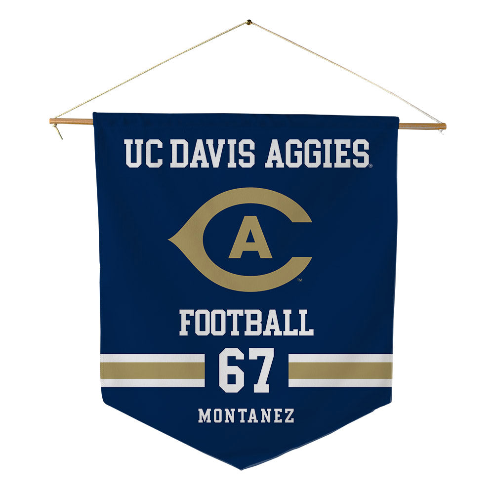 UC Davis - NCAA Football : Liz Montanez - Pennant - 18" x 21"-0