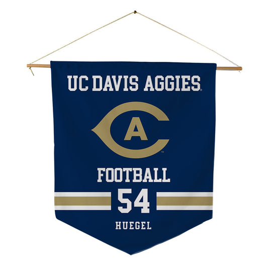 UC Davis - NCAA Football : Devin Huegel - Pennant - 18" x 21"-0