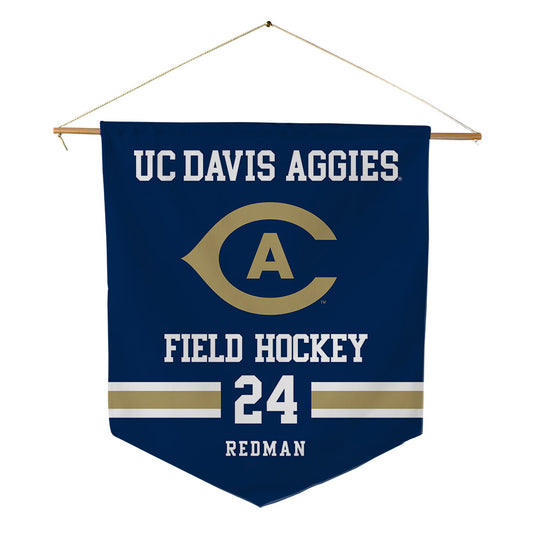 UC Davis - NCAA Women's Field Hockey : Karly Redman - Pennant - 18" x 21"-0