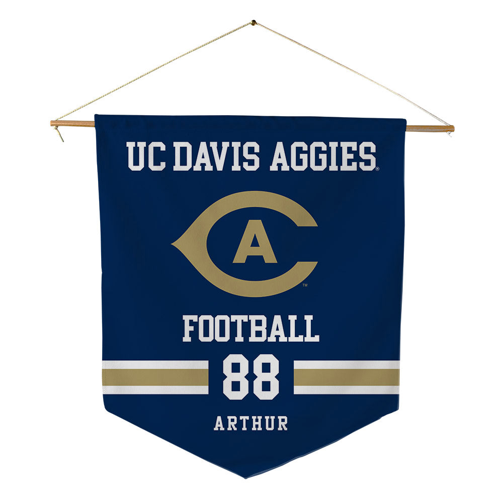 UC Davis - NCAA Football : Greer Arthur - Pennant - 18" x 21"-0