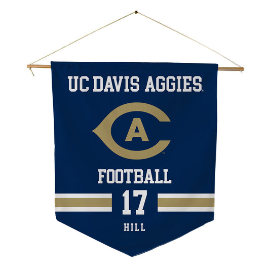 UC Davis - NCAA Football : Kyle Hill - Pennant - 18" x 21"-0