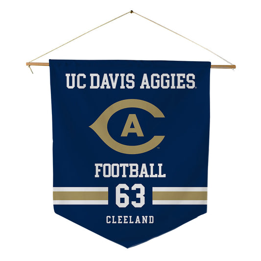 UC Davis - NCAA Football : Roice Cleeland - Pennant - 18" x 21"-0