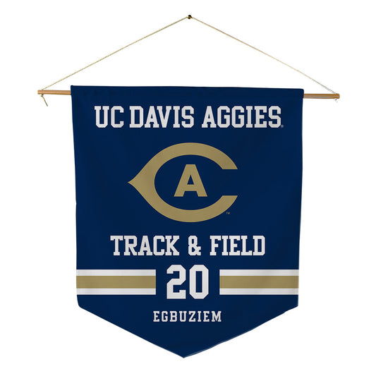 UC Davis - NCAA Women's Track & Field : Chinyere Egbuziem - Pennant - 18" x 21"-0