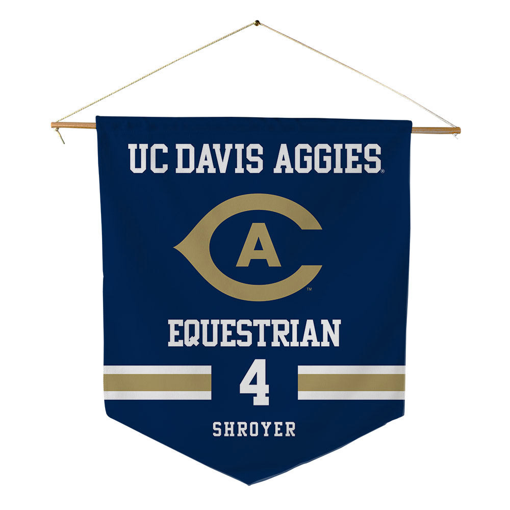 UC Davis - NCAA Equestrian : Nicole Shroyer - Pennant - 18" x 21"-0
