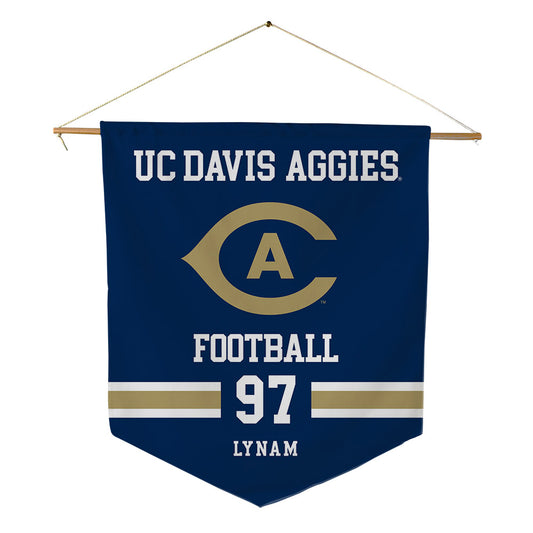 UC Davis - NCAA Football : Clayton Lynam - Pennant - 18" x 21"-0
