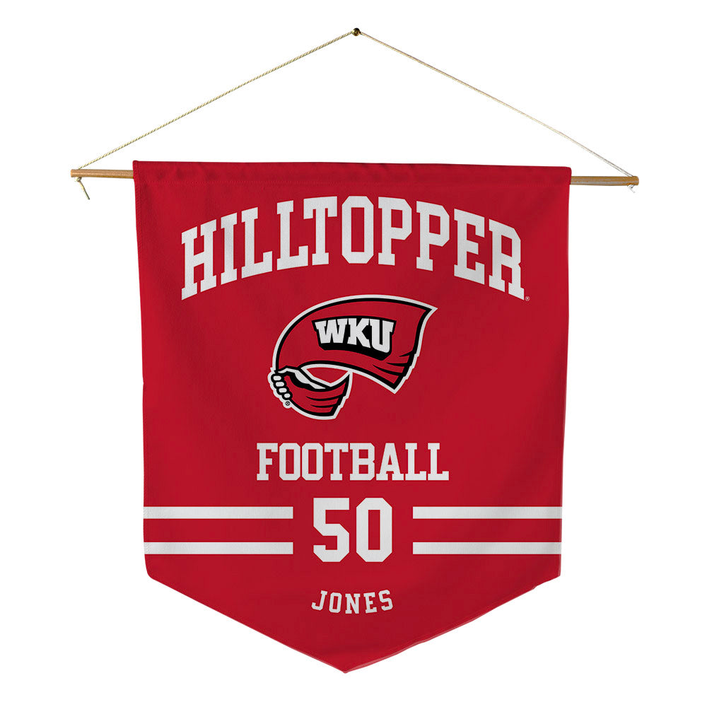 Western Kentucky - NCAA Football : Elin Jones - Pennant - 18" x 21"-0