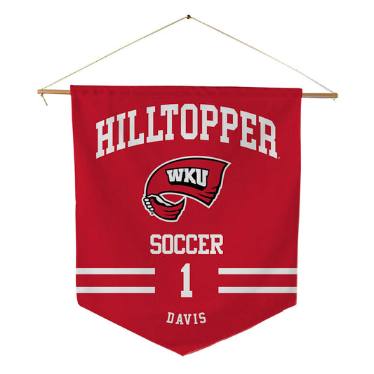 Western Kentucky - NCAA Women's Soccer : Maddie Davis - Pennant - 18" x 21"-0