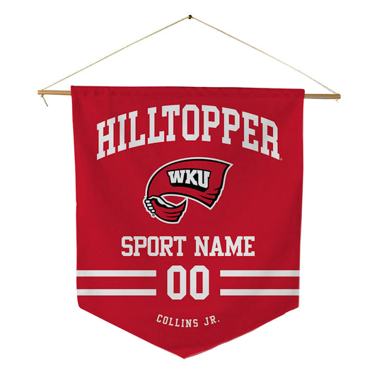 Western Kentucky - NCAA Football : Melvin Collins Jr. - Pennant - 18" x 21"-0