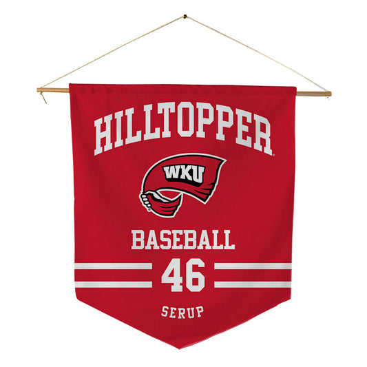 Western Kentucky - NCAA Baseball : Zack Serup - Pennant - 18" x 21"-0