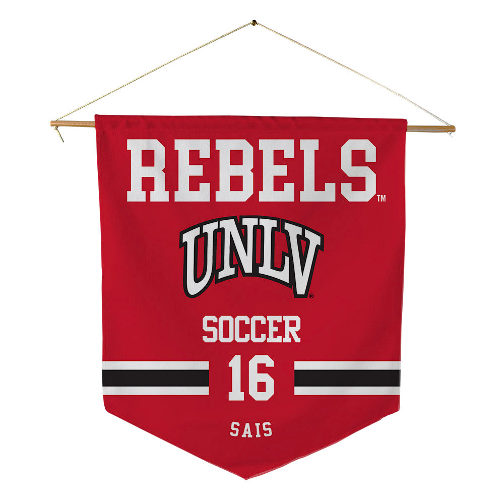UNLV - NCAA Men's Soccer : Jace Sais - Pennant - 18" x 21"-0