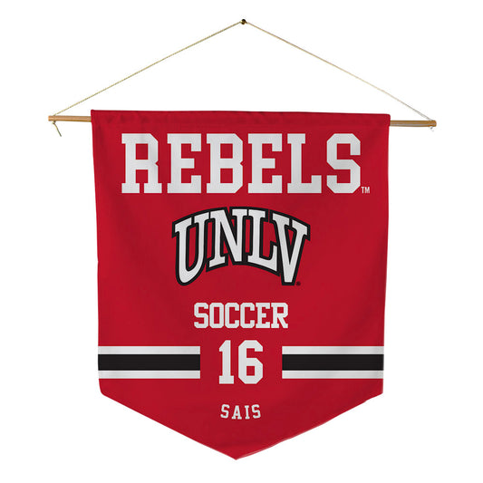 UNLV - NCAA Men's Soccer : Jace Sais - Pennant - 18" x 21"-0