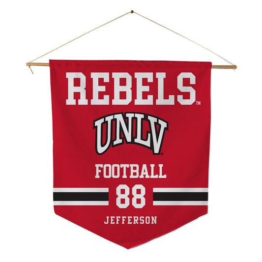 UNLV - NCAA Football : Velltray Jefferson - Pennant - 18" x 21"-0