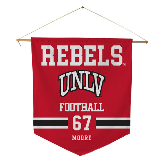 UNLV - NCAA Football : Toby Moore - Pennant - 18" x 21"-0