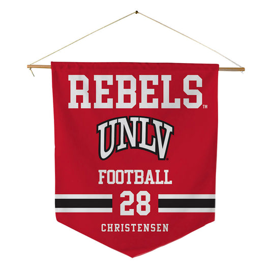 UNLV - NCAA Football : Logan Christensen - Pennant - 18" x 21"-0