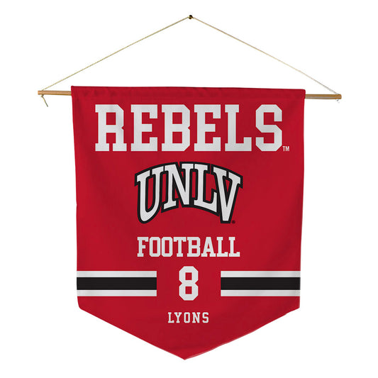 UNLV - NCAA Football : Taeshaun Lyons - Pennant - 18" x 21"-0