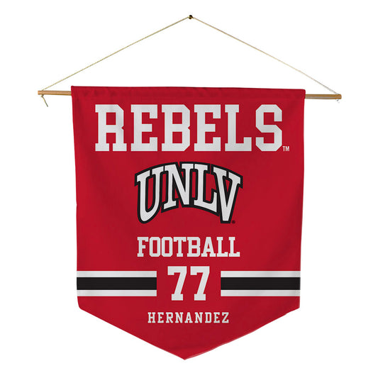 UNLV - NCAA Football : Daniel Hernandez - Pennant - 18" x 21"-0