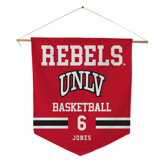 UNLV - NCAA Men's Basketball : Tyrin Jones - Pennant - 18" x 21"-0