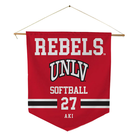 UNLV - NCAA Softball : Charelle Aki - Pennant - 18" x 21"-0