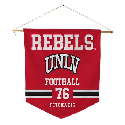 UNLV - NCAA Football : Chrysanthos Fetokakis - Pennant - 18" x 21"-0