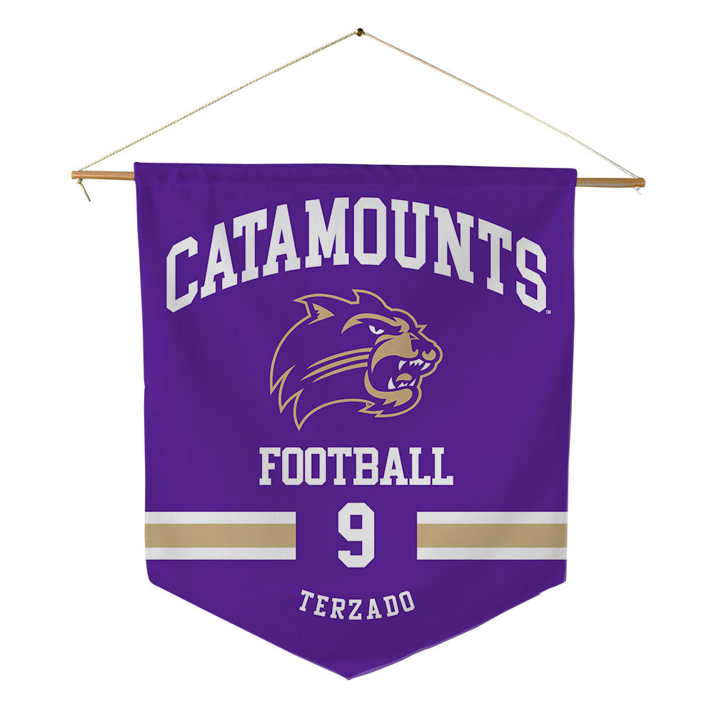 Western Carolina - NCAA Football : Jaylin Terzado - Pennant - 18" x 21"-0