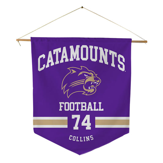 Western Carolina - NCAA Football : Elijah Collins - Pennant - 18" x 21"-0