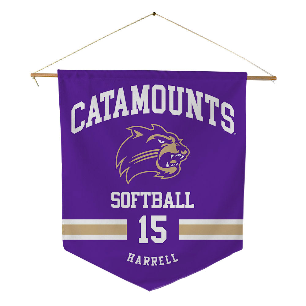 Western Carolina - NCAA Softball : Imara Harrell - Pennant - 18" x 21"-0