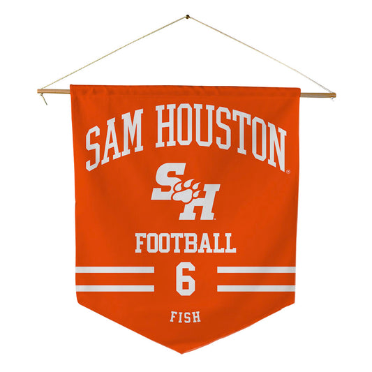 SHSU - NCAA Football : Antavious Fish - Pennant - 18" x 21"-0