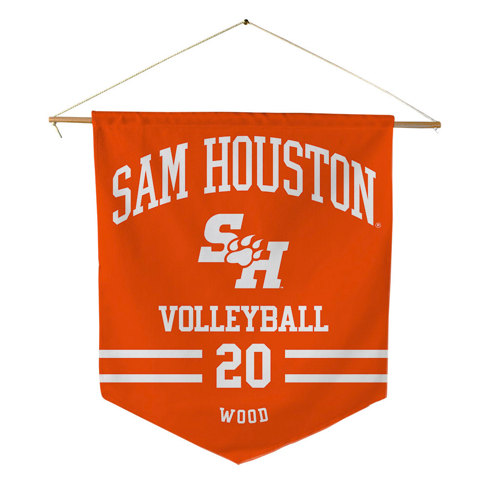 SHSU - NCAA Women's Volleyball : Bella Wood - Pennant - 18" x 21"-0