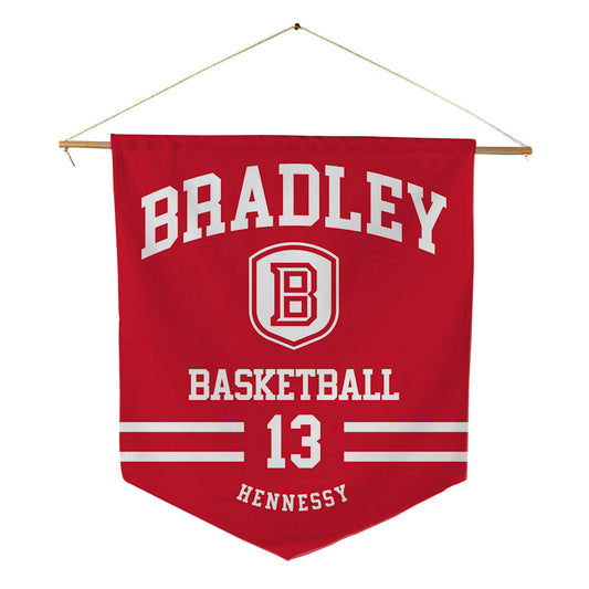 Bradley - NCAA Men's Basketball : Sam Hennessy - Pennant - 18" x 21"-0