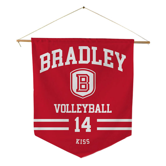 Bradley - NCAA Women's Volleyball : Anna Kiss - Pennant - 18" x 21"-0