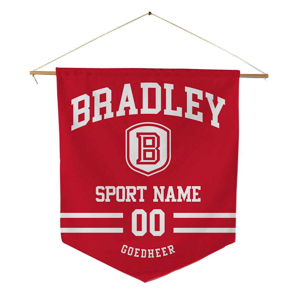 Bradley - NCAA Women's Volleyball : Adeline Goedheer - Pennant - 18" x 21"-0