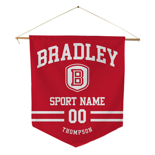 Bradley - NCAA Baseball : Gavin Thompson - Pennant - 18" x 21"-0
