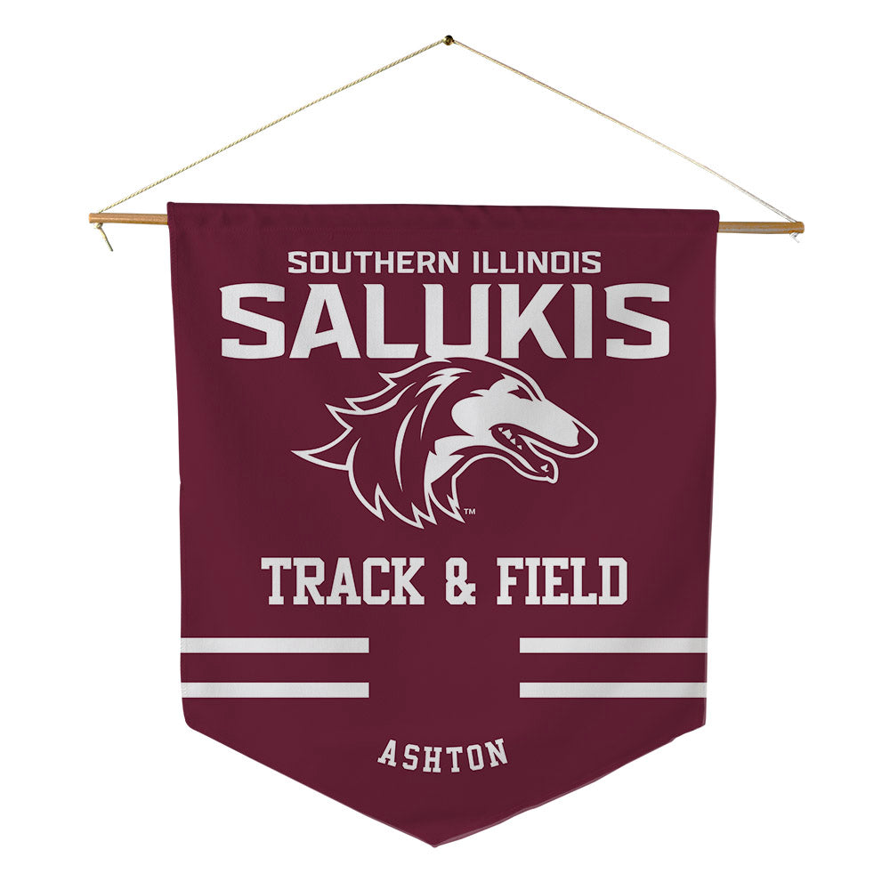 SIU Carbondale - NCAA Men's Track & Field : Shane Ashton - Pennant - 18" x 21"-0