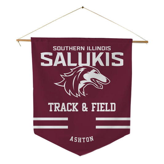 SIU Carbondale - NCAA Men's Track & Field : Shane Ashton - Pennant - 18" x 21"-0
