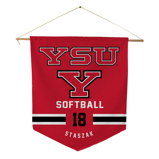Youngstown State - NCAA Softball : Leila Staszak - Pennant - 18" x 21"-0