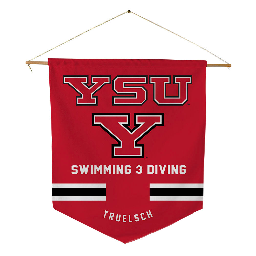 Youngstown State - NCAA Women's Swimming & Diving : Jordan Truelsch - Pennant - 18" x 21"-0