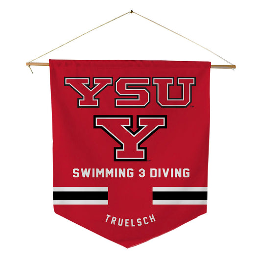 Youngstown State - NCAA Women's Swimming & Diving : Jordan Truelsch - Pennant - 18" x 21"-0