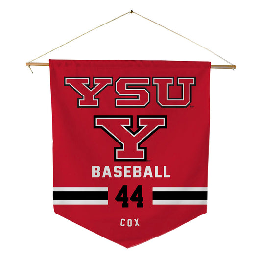 Youngstown State - NCAA Baseball : Banks Cox - Pennant - 18" x 21"-0