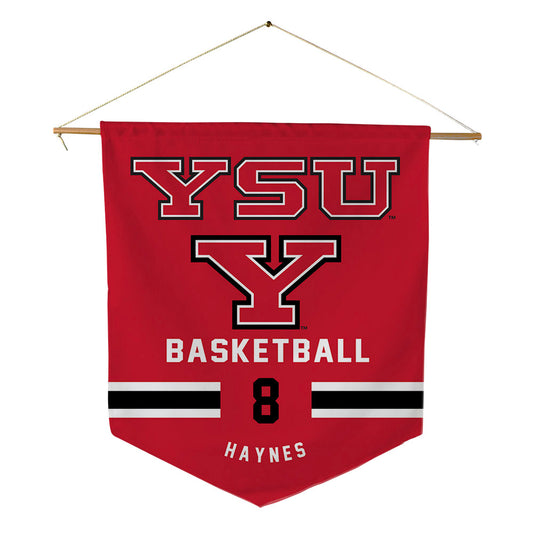 Youngstown State - NCAA Men's Basketball : Jaiden Haynes - Pennant - 18" x 21"-0
