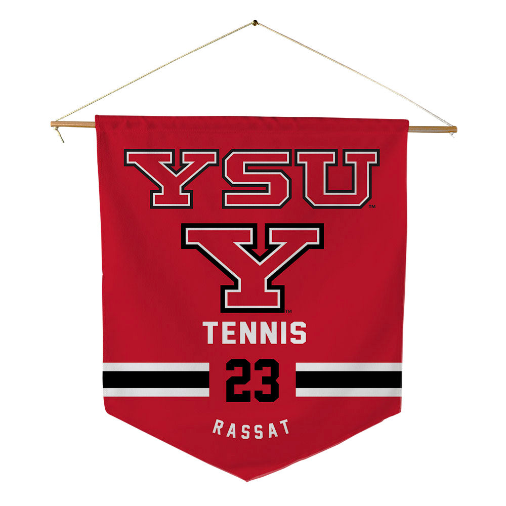 Youngstown State - NCAA Men's Tennis : William Rassat - Pennant - 18" x 21"-0