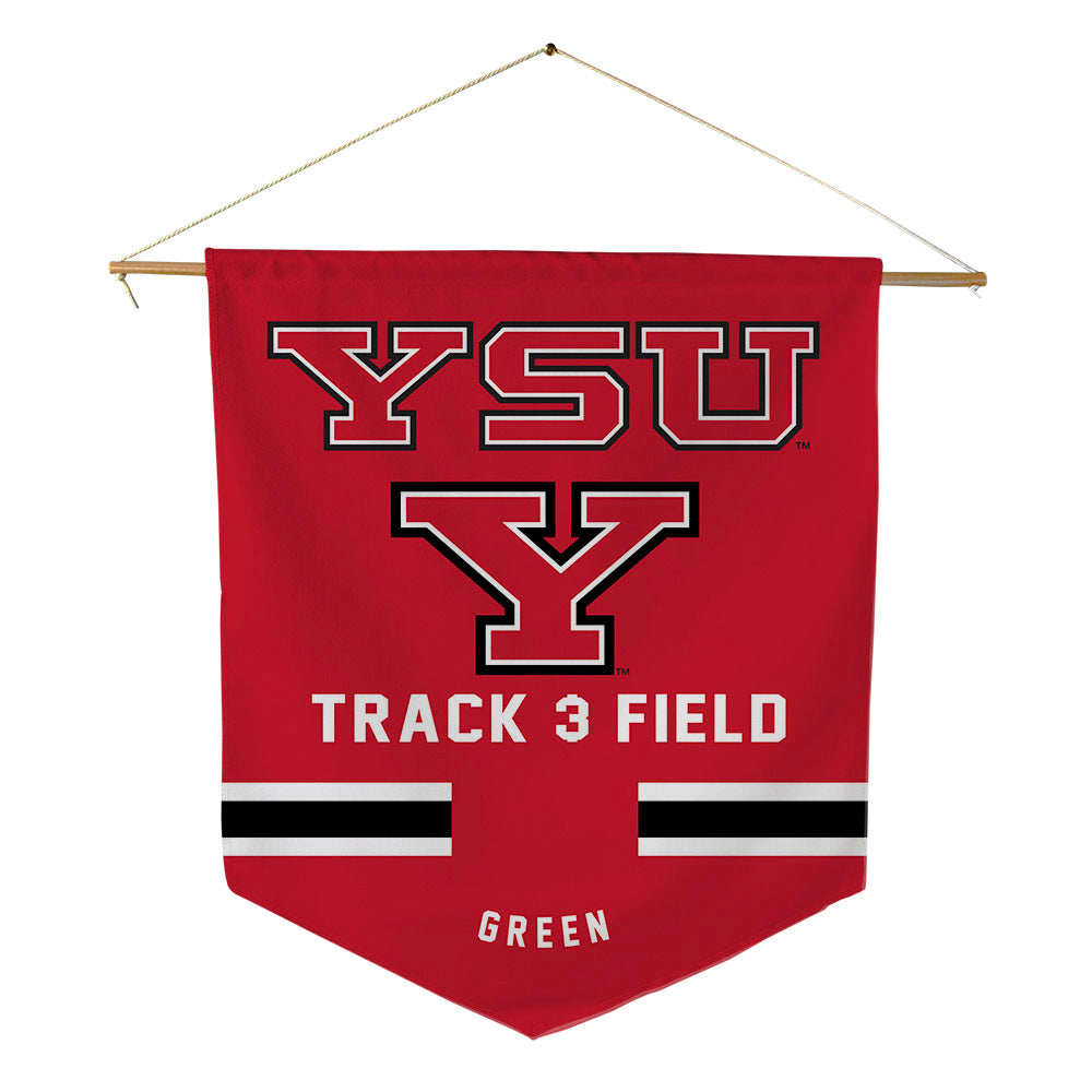Youngstown State - NCAA Men's Track & Field : Brayden Green - Pennant - 18" x 21"-0