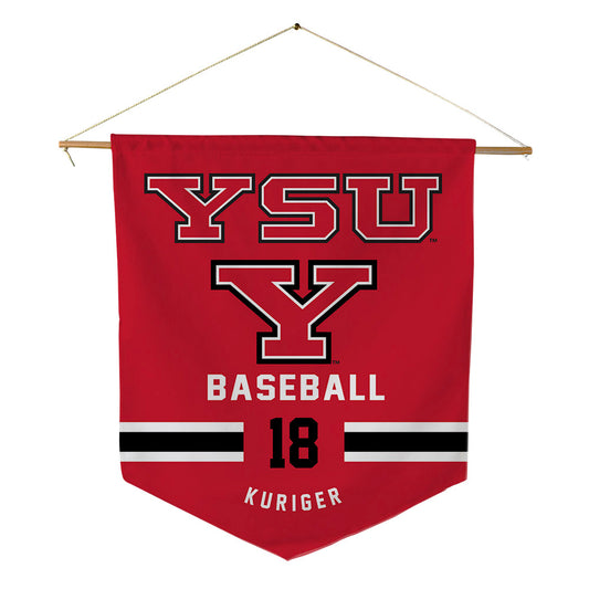 Youngstown State - NCAA Baseball : Brayden Kuriger - Pennant - 18" x 21"-0