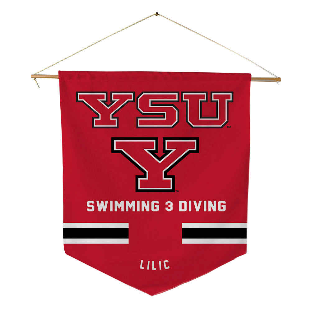 Youngstown State - NCAA Women's Swimming & Diving : Lara Lilic - Pennant - 18" x 21"-0