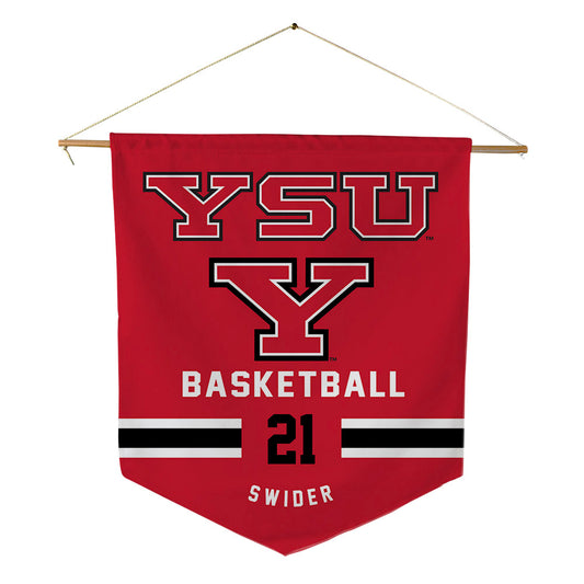 Youngstown State - NCAA Men's Basketball : Connor Swider - Pennant - 18" x 21"-0