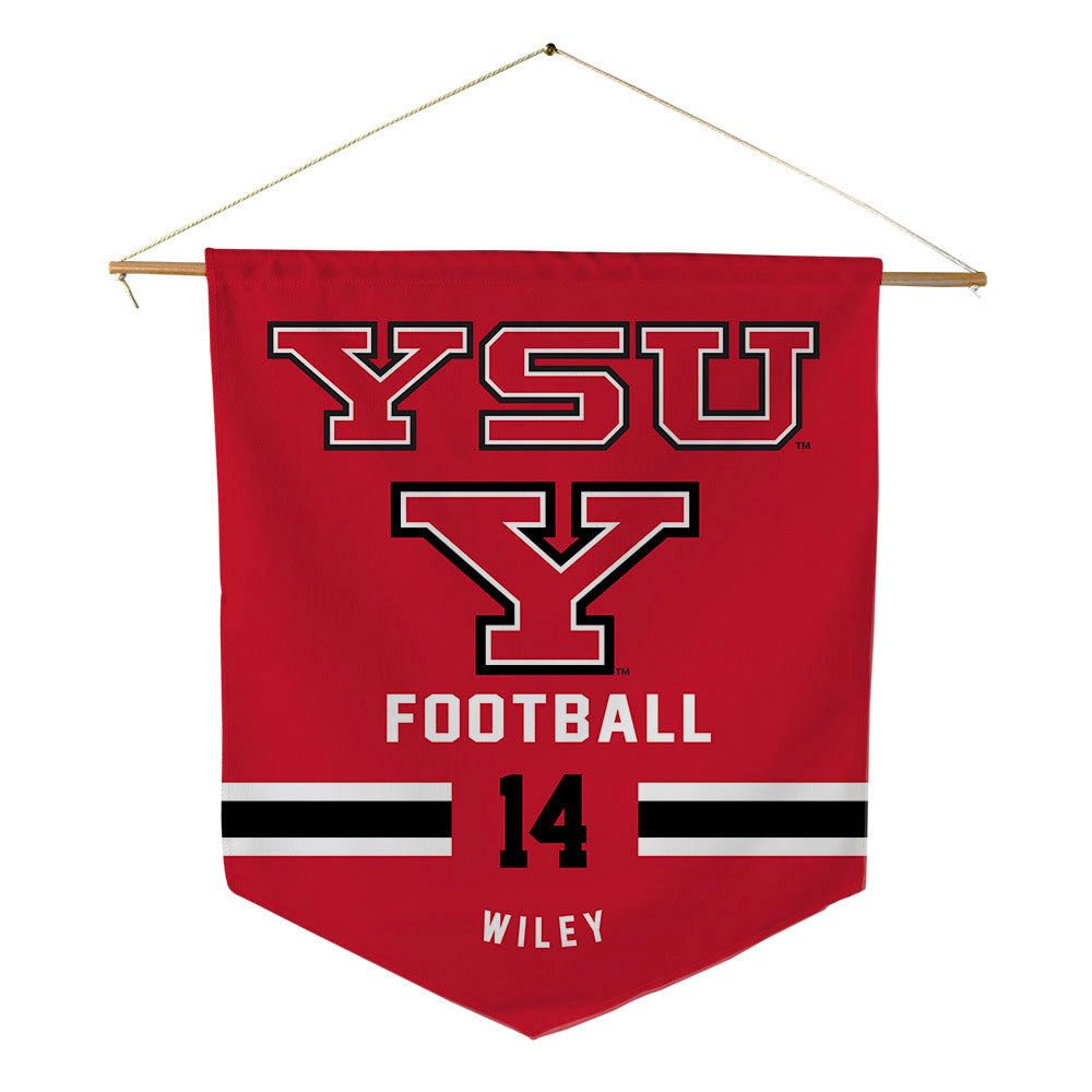 Youngstown State - NCAA Football : Jackson Wiley - Pennant - 18" x 21"-0